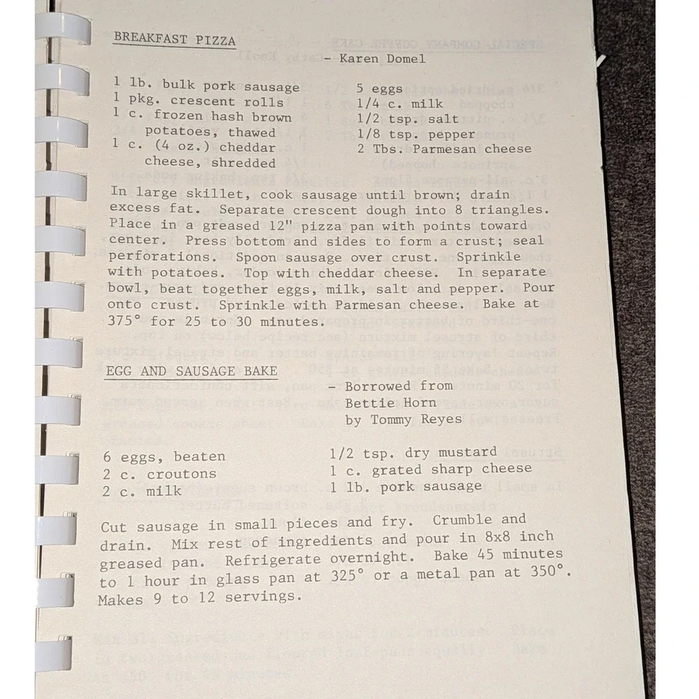 Favorite Foods From Faith 1985 First Edition‎ Texas Church Community Cookbook